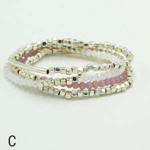 Dazzling Multicolor Crystal Strand Bracelets For Women