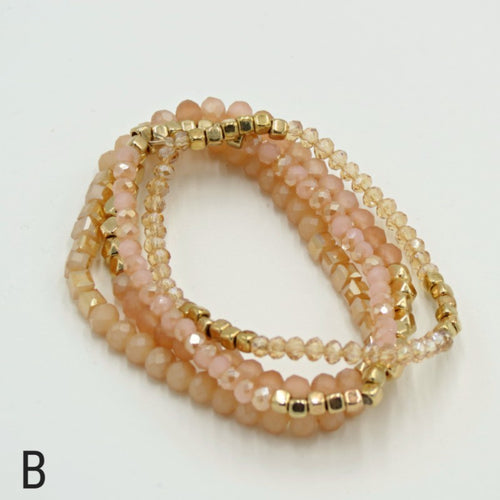 Dazzling Multicolor Crystal Strand Bracelets For Women