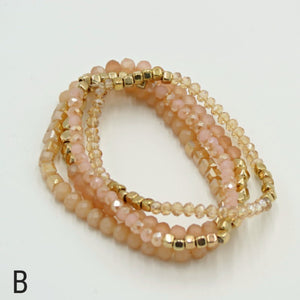 Dazzling Multicolor Crystal Strand Bracelets For Women