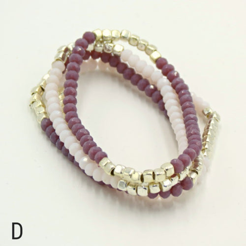 Dazzling Multicolor Crystal Strand Bracelets For Women